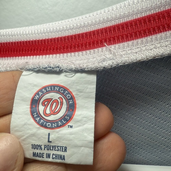 Nationals Oversized Tie Front Long Sleeve Jersey - Picture 5 of 7